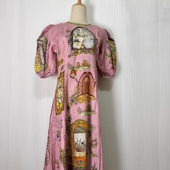 ALÉMAIS Monte Linen Midi Dress - Picture 6 of 9